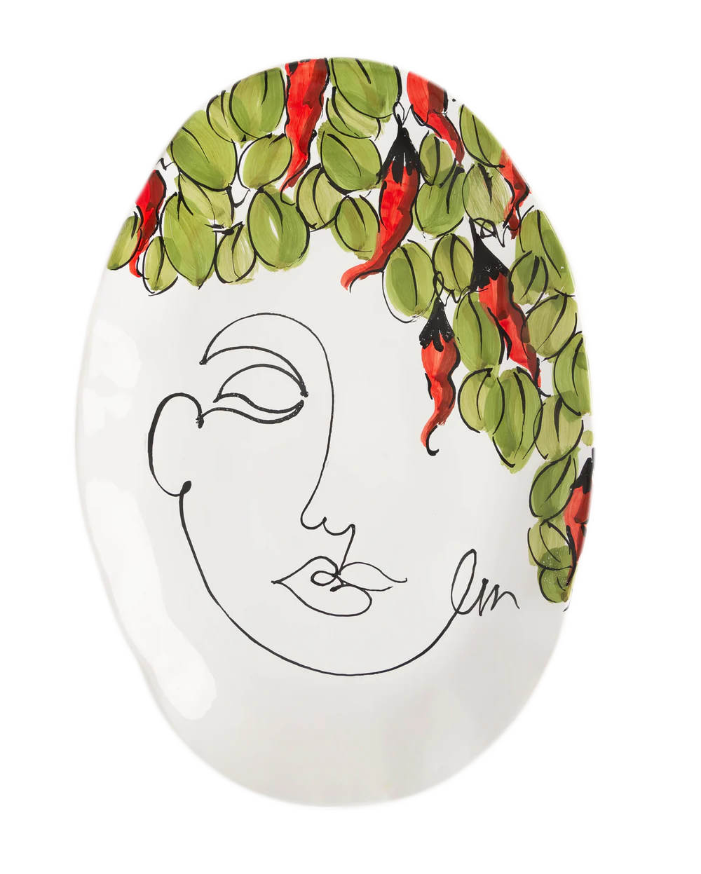 Lucia Oval Platter, Peppers