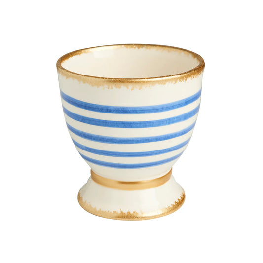 Savoy Blue/White Striped Cachepot, Small