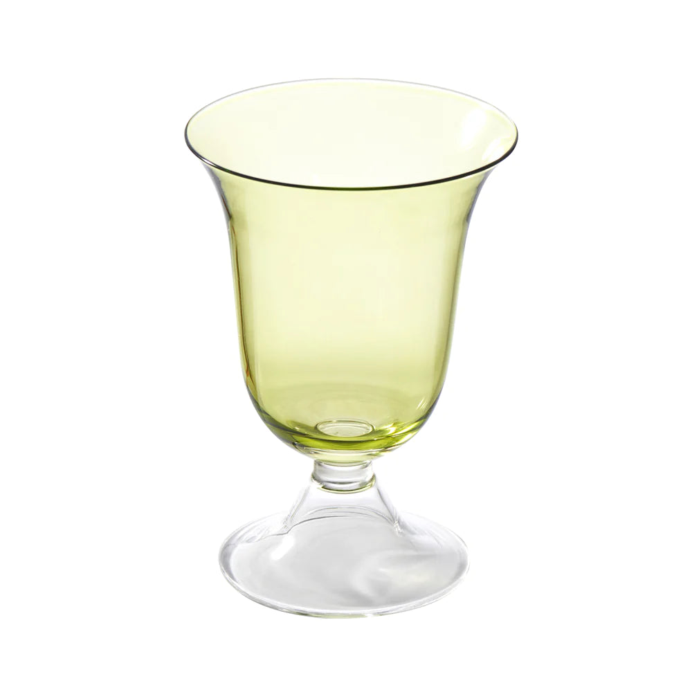 Adriana Water Glass, Green, Set of 4