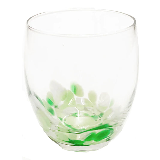 Fiesta Stemless Wine, Green/White, Set of 4