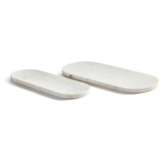 Arie Marble Trays, Set Of 2