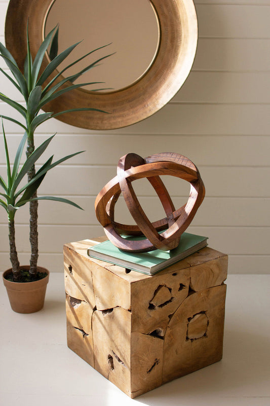 RECLAIMED WOOD NATURAL CIRCLES DECOR